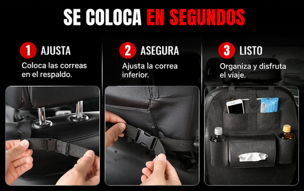 DrivePocket - Organizador de Auto Trasero